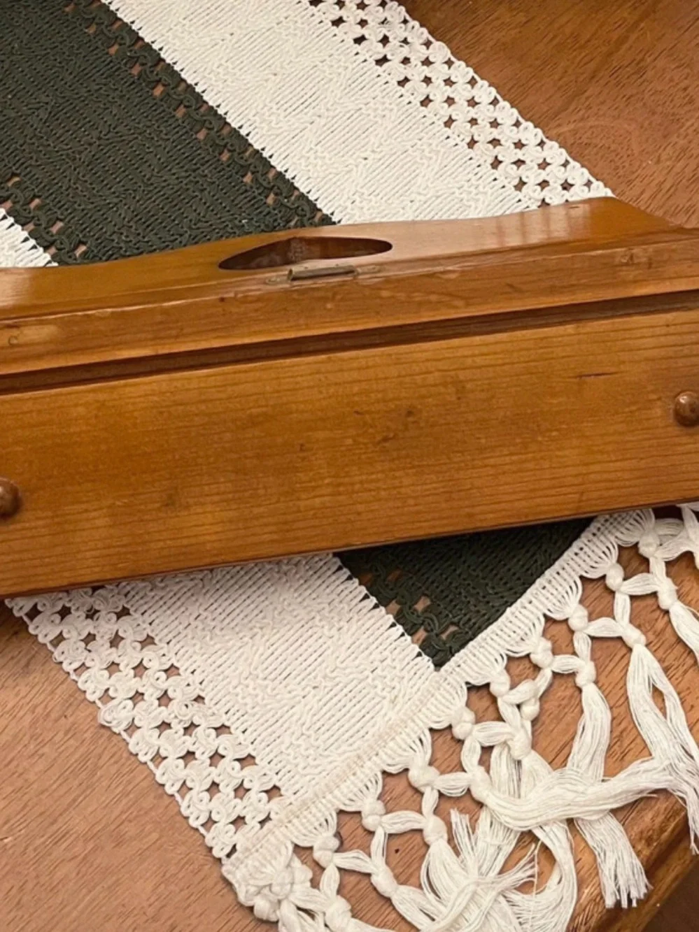 Handcrafted Wooden Wall Hook with Heart Cutout - Cottagecore Grannycore